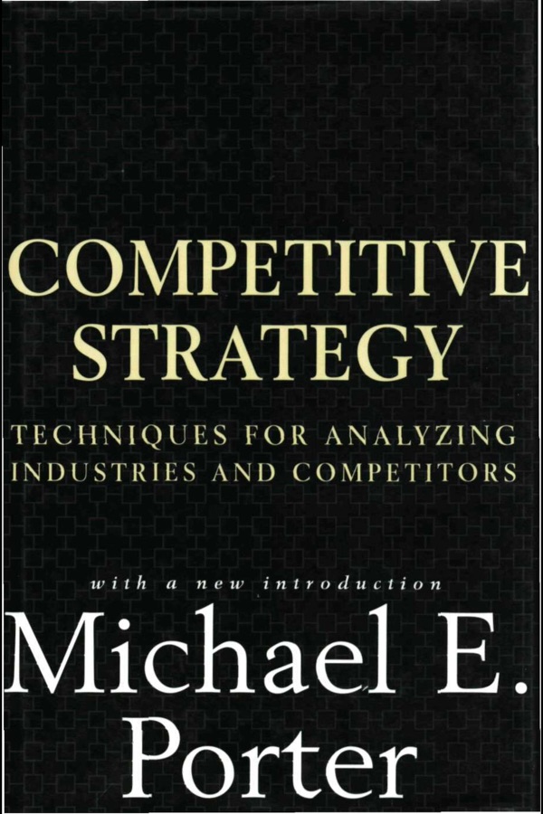 The cover of Competitive Strategy