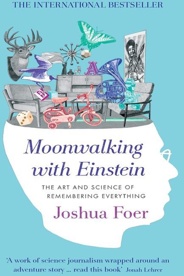 The cover of Moonwalking with Einstein
