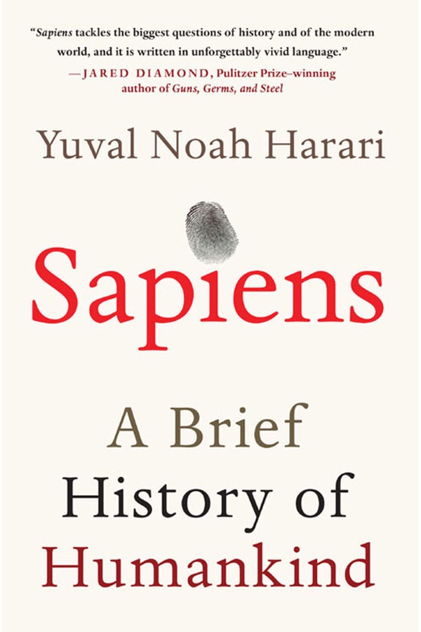 The cover of Sapiens