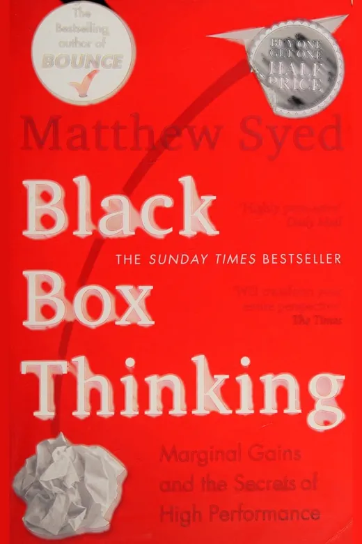 The cover of Black Box Thinking