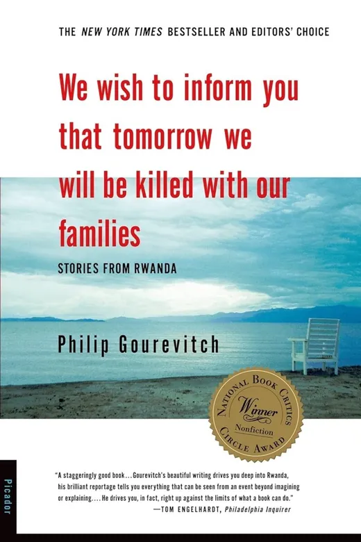 The cover of We Wish to Inform You That Tomorrow We Will Be Killed With Our Families