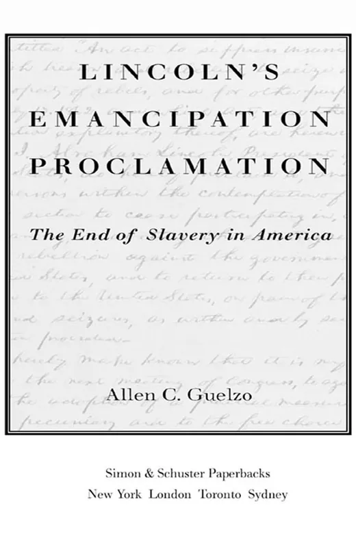 The cover of Lincoln's Emancipation Proclamation