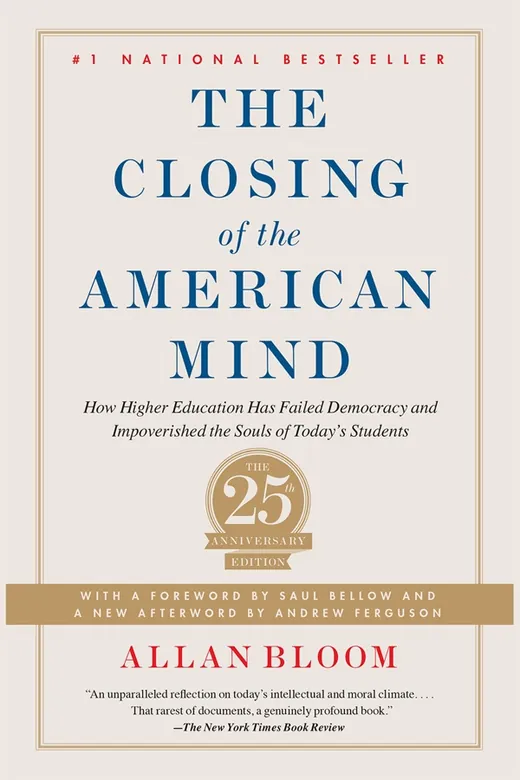 The cover of The Closing of the American Mind