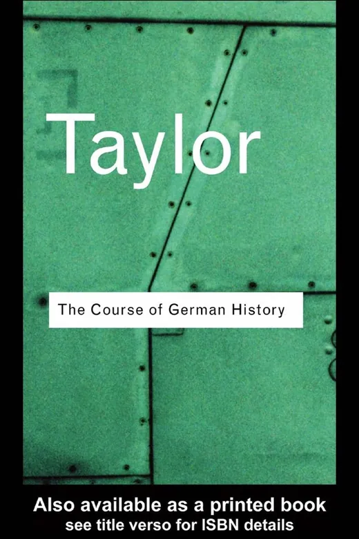 The cover of The Course of German History: A Survey of the Development of German History Since 1815