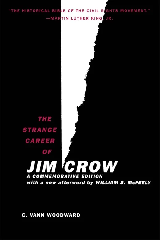 The cover of The Strange Career of Jim Crow