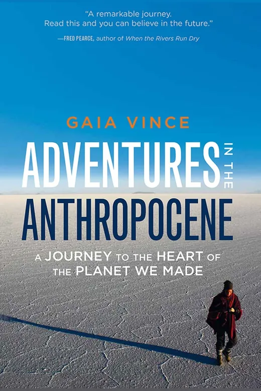 The cover of Adventures in the Anthropocene