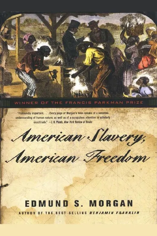 The cover of American Slavery, American Freedom
