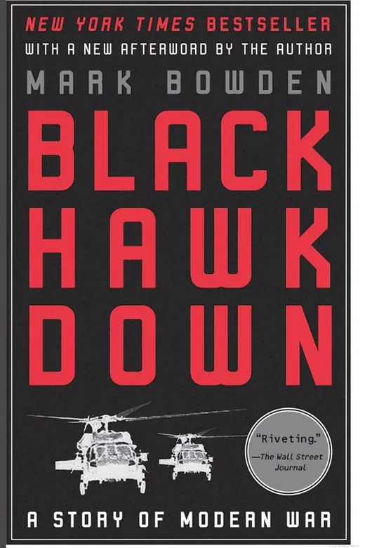 The cover of Black Hawk Down: A Story of Modern War
