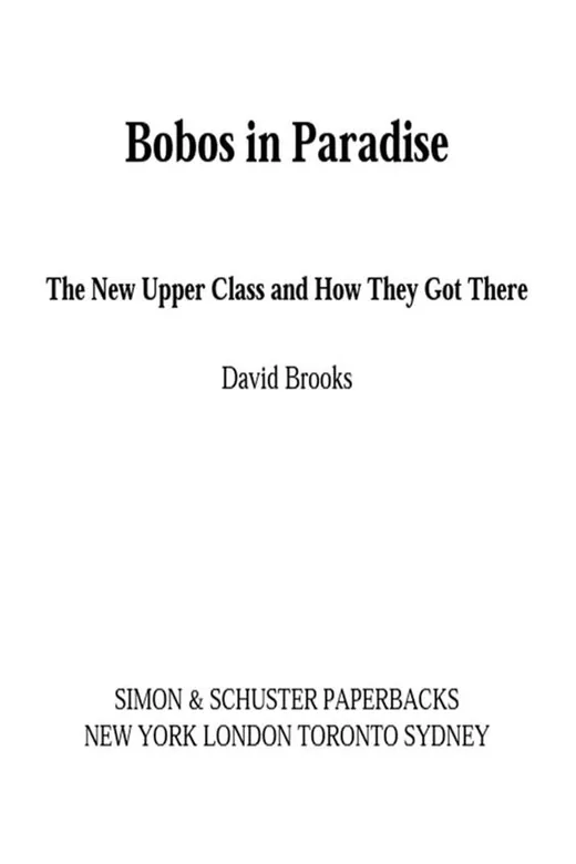 The cover of Bobos in Paradise