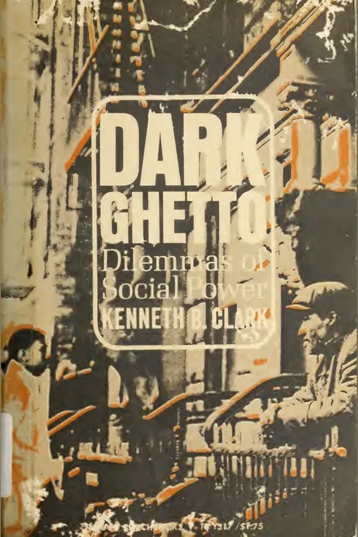 The cover of Dark Ghetto: Dilemmas of Social Power