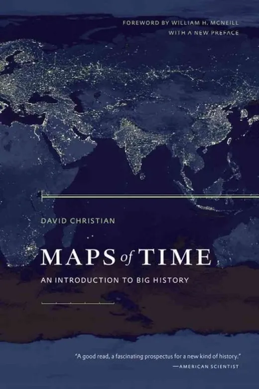 The cover of Maps of Time: An Introduction to Big History