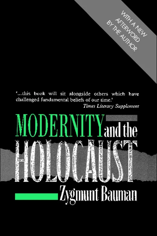 The cover of Modernity and the Holocaust by Zygmunt Bauman [Cornell University Press, 2001] (Paperback) [Paperback]