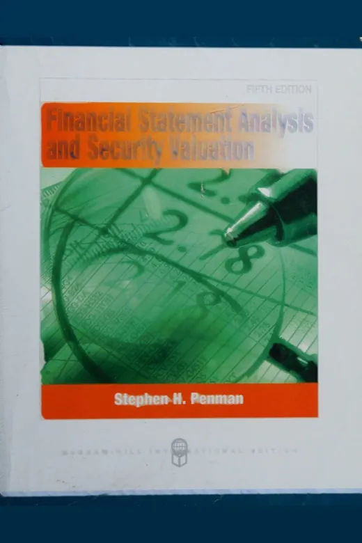 The cover of Financial Statement Analysis and Security Valuation