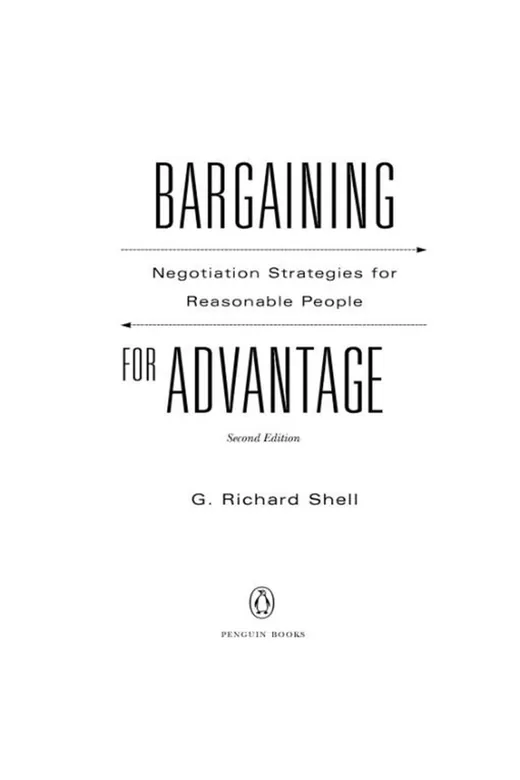 The cover of Bargaining for Advantage