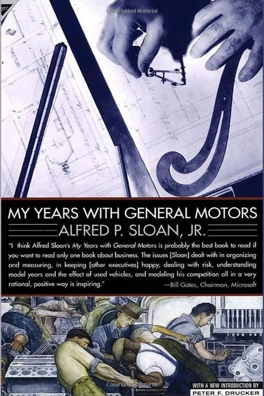 The cover of My Years with General Motors