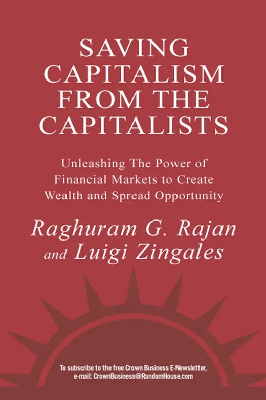The cover of Saving Capitalism from the Capitalists