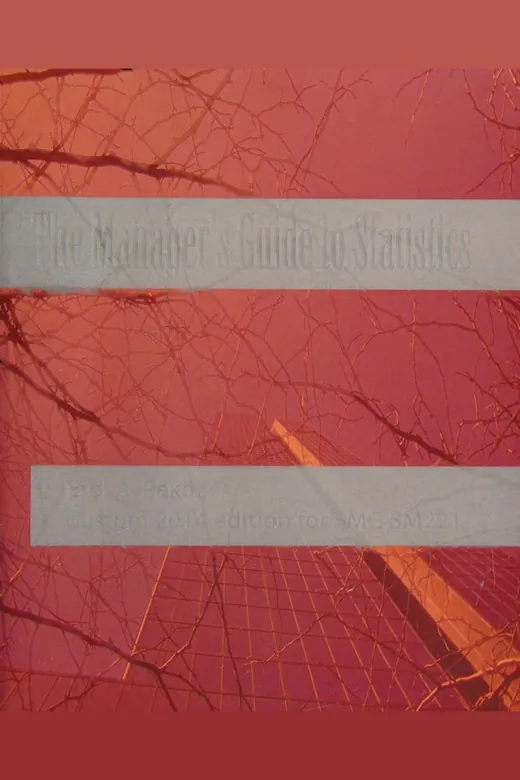 The cover of The Manager's Guide to Statistics