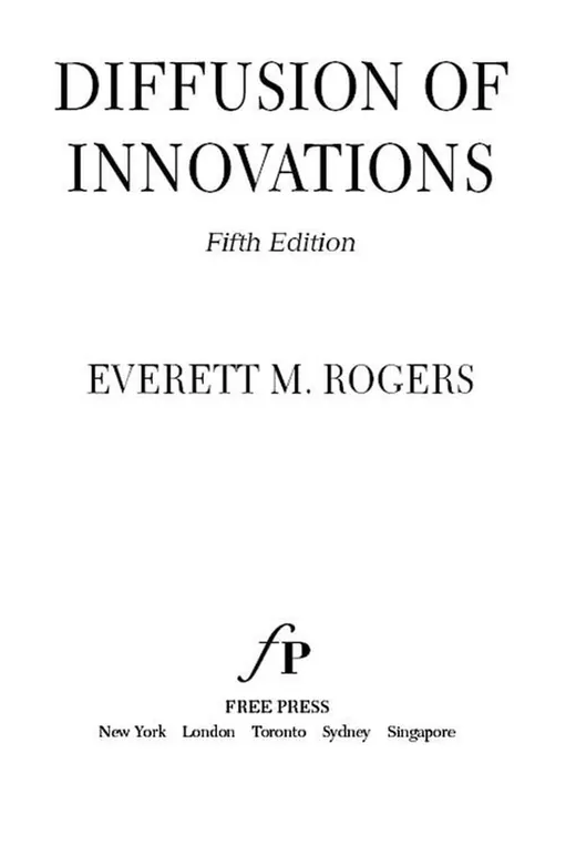 The cover of Diffusion of Innovations