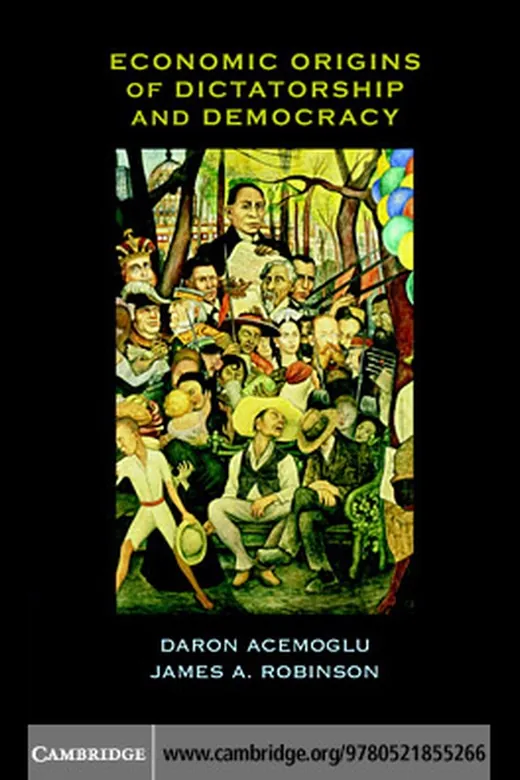 The cover of Economic origins of dictatorship and democracy