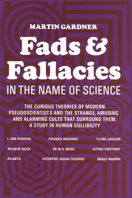 The cover of Fads and Fallacies in the Name of Science