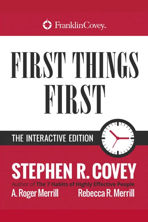 The cover of First Things First