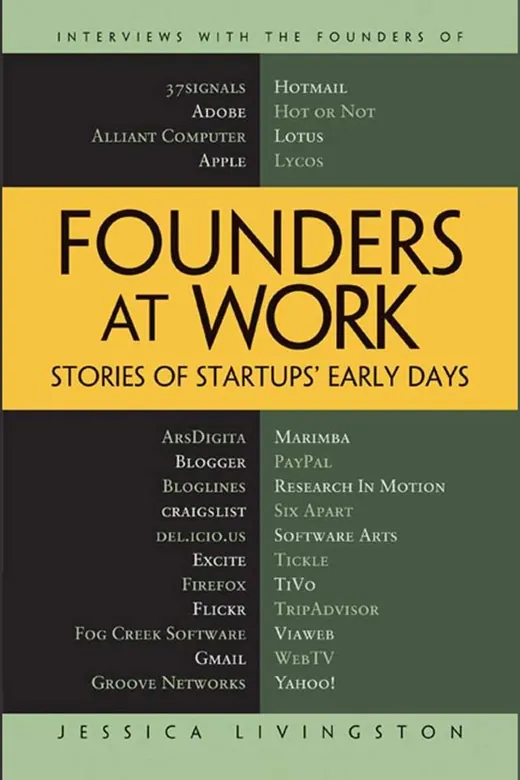The cover of Founders at Work: Stories of Startups' Early Days
