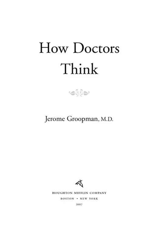 The cover of How Doctors Think