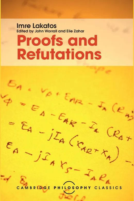 The cover of Proofs and Refutations