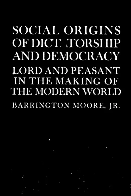 The cover of Social Origins of Dictatorship and Democracy