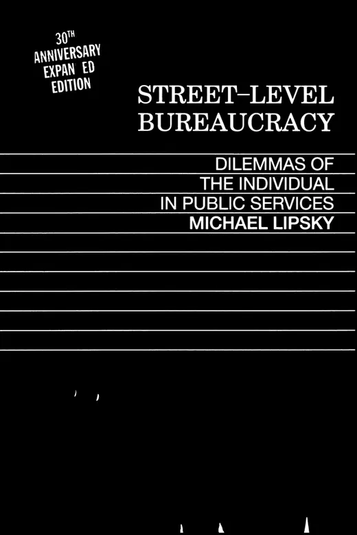 The cover of Street Level Bureaucracy