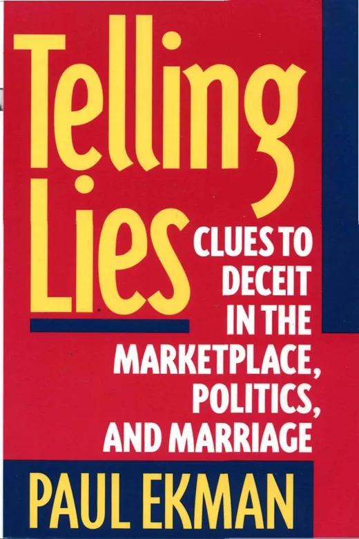 The cover of Telling Lies: Clues to Deceit in the Marketplace, Politics, and Marriage