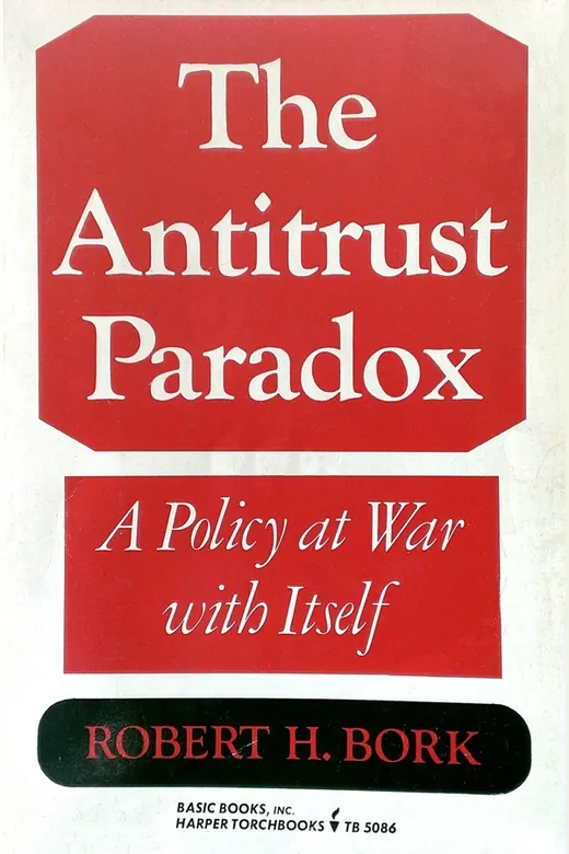 The cover of The Antitrust Paradox