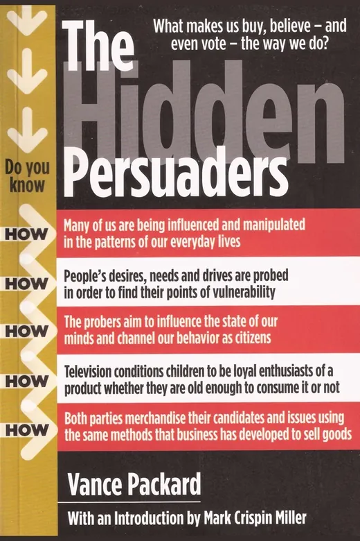 The cover of The Hidden Persuaders