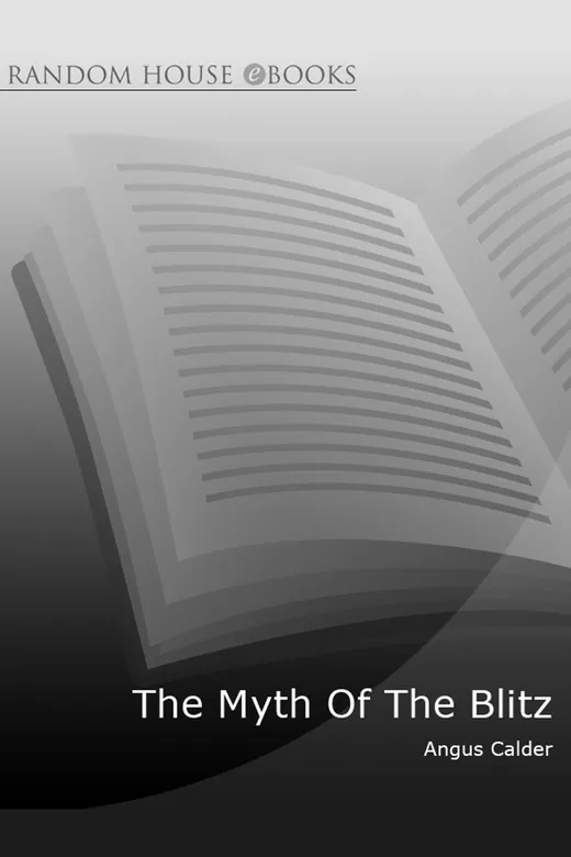 The cover of The Myth of the Blitz