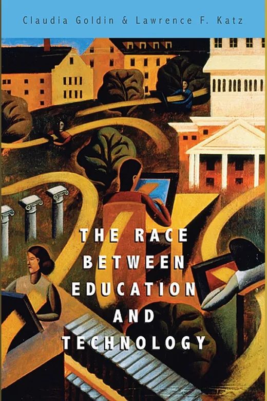 The cover of The Race between Education and Technology