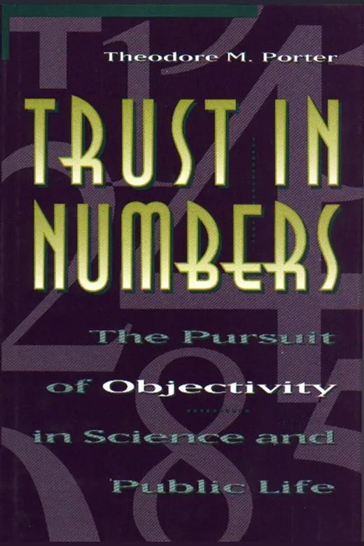 The cover of Trust in Numbers: The Pursuit of Objectivity in Science and Public Life
